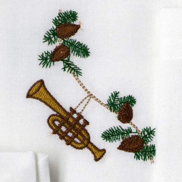 Langkilde & Søn Juleserviet med trompet Langkilde & Søn Juleserviet med trompet