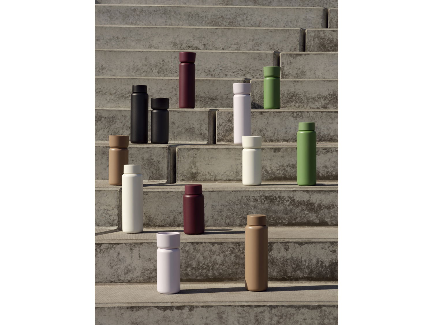 Zone Singles Termokop med to låg 400 ml Sort