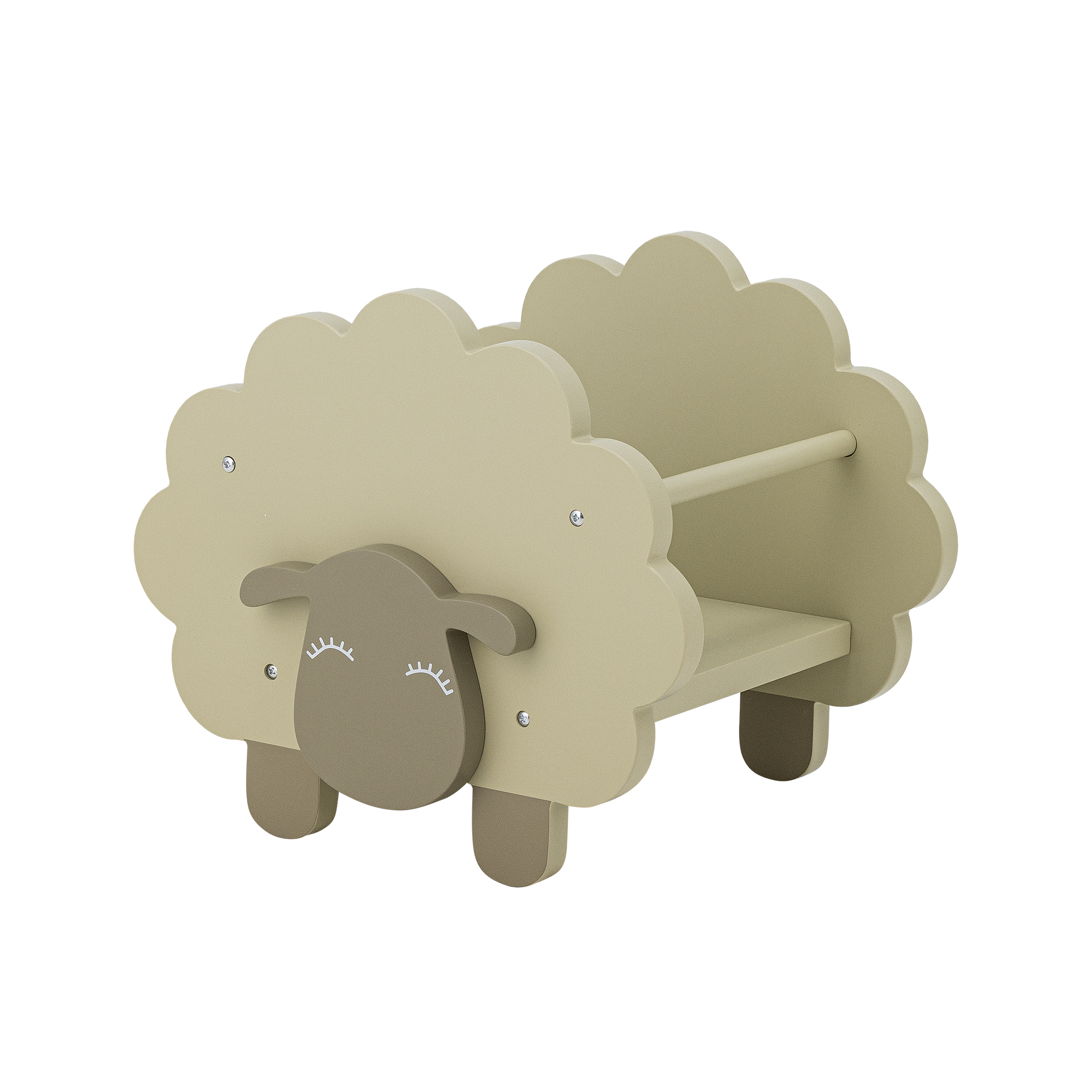 Dolly Bogkasse, Grøn, MDF, L30,5xH30xB35 cm