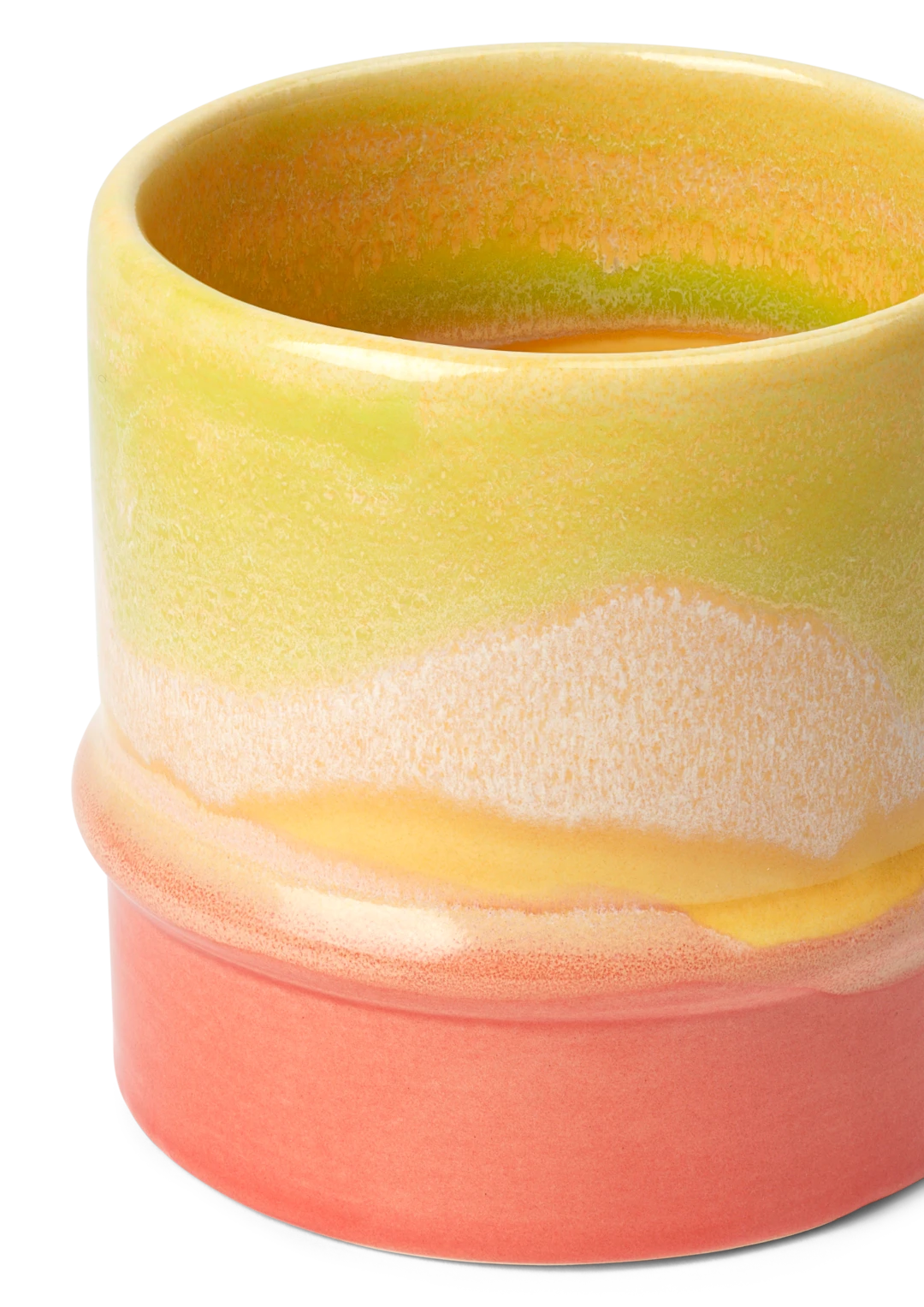 Poppery Krus 36 cl yellow/apple green/pink
