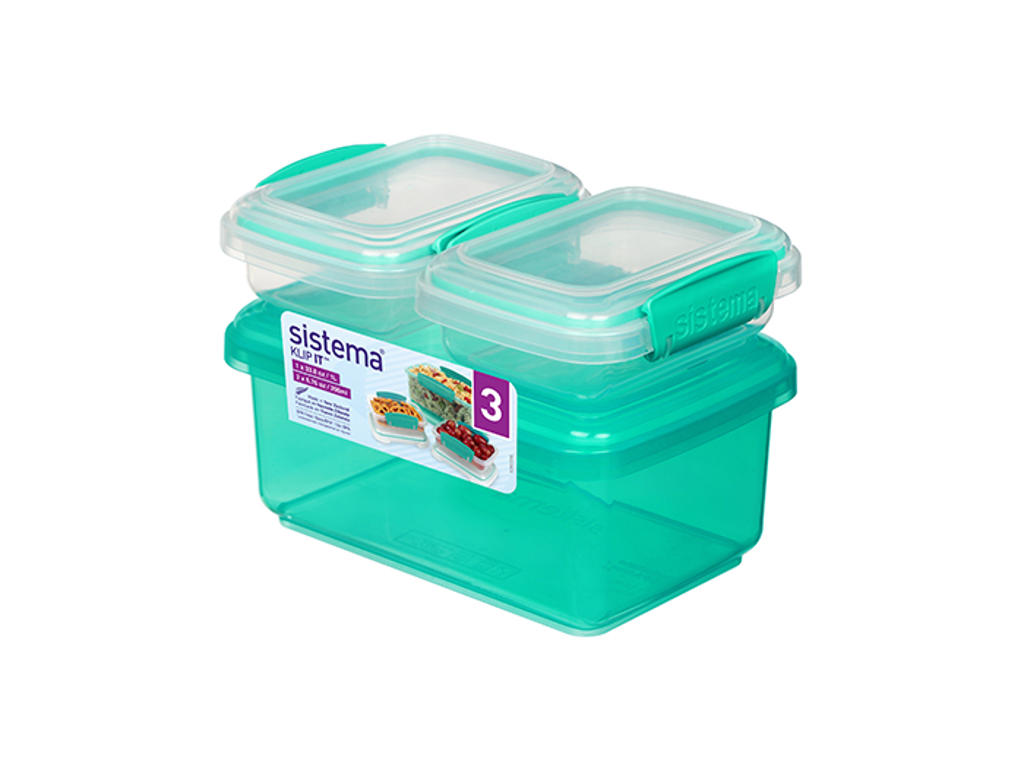 Sistema Rectangular 3Pack 1L, 2 X 200ml