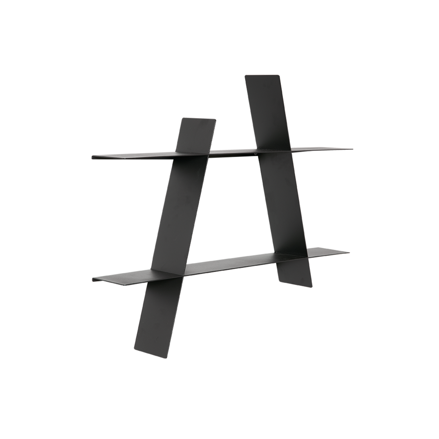 A-Shelf - Medium - Sort, L52xD9H46 cm - Sort Stål