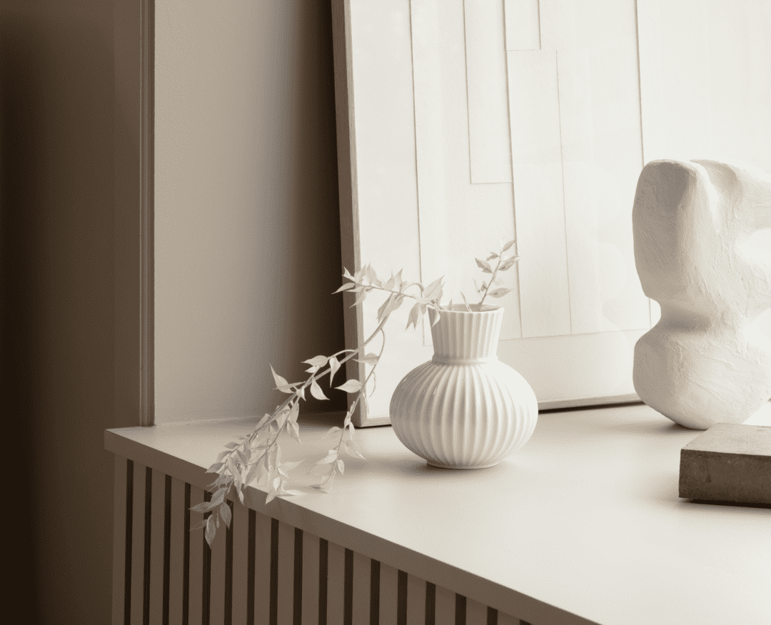 Lyngby Tura Vase H14.5 cm hvid porcelæn
