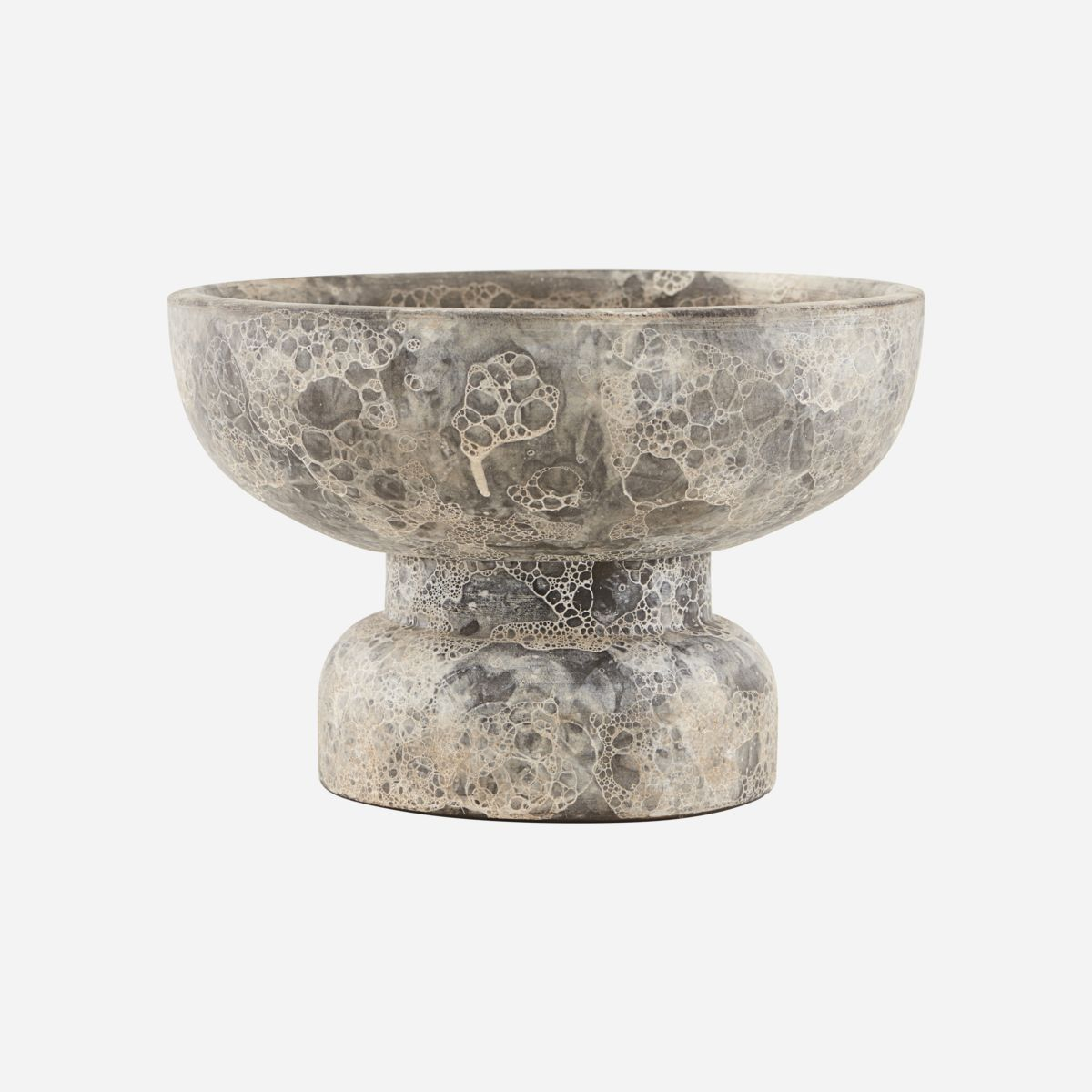 Ancient Fyrfadsstage, H 15 cm, grå/brun Ancient Fyrfadsstage, H 15 cm, grå/brun