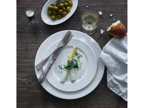 Pillivuyt Sancerre Tallerken flad Dia 17 cm Hvid