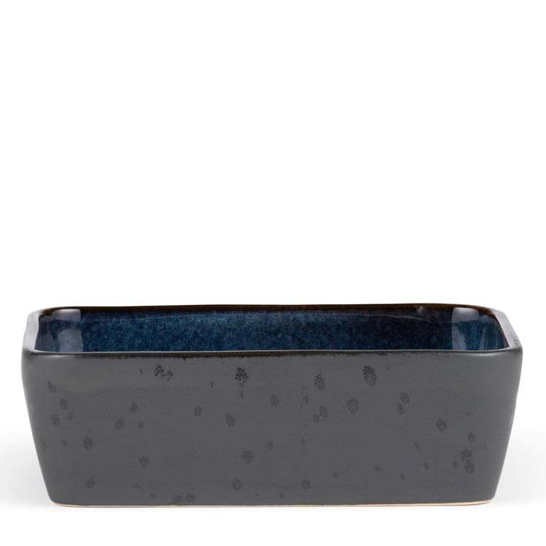 Fad rekt. 19x14cm sort/mørkblå*