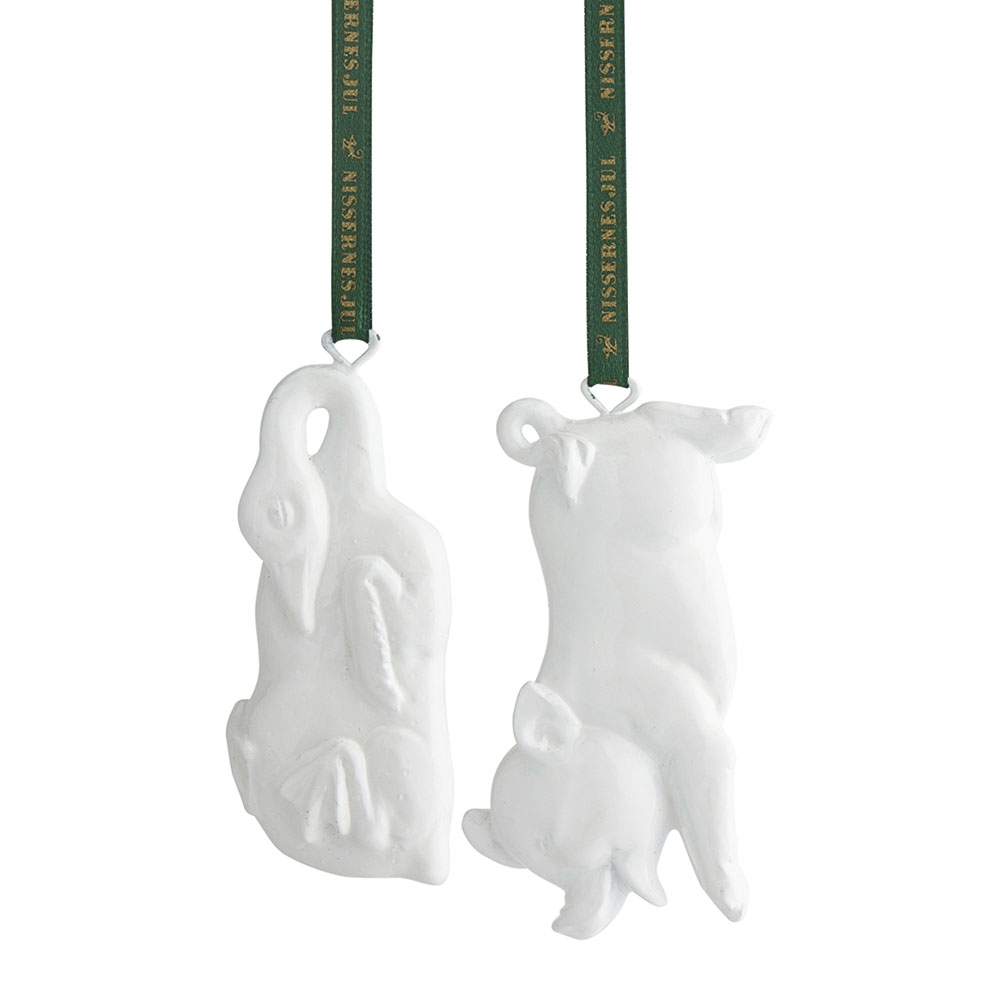 Ophæng Gris/ Gås, hvid Ophæng Gris/ Gås, hvid