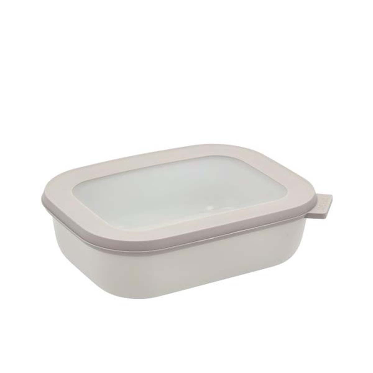 Mepal Cirqula Rektangulær skål m/låg 1000 ml Nordic white Mepal Cirqula Rektangulær skål m/låg 1000 ml Nordic white