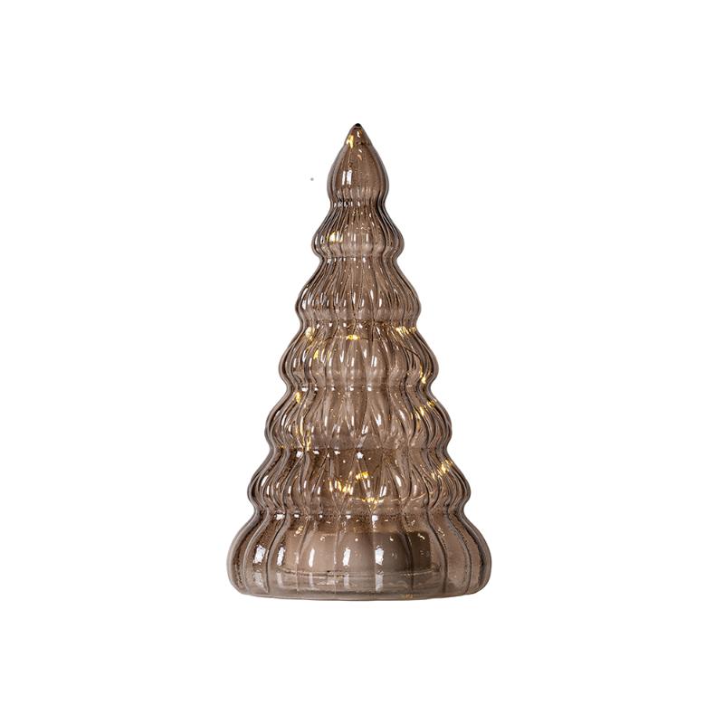 Lucy Træ H23 cm, Dark Oak, 15LED