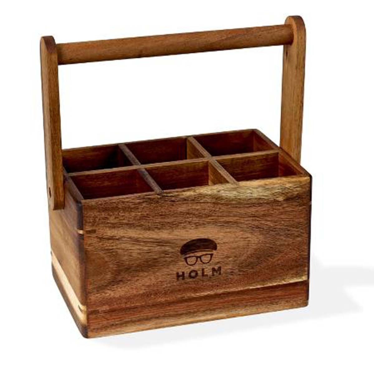 HOLM Holder 6 rum 24,8 x 14,2 x 22,6 cm Akacietræ HOLM Holder 6 rum 24,8 x 14,2 x 22,6 cm Akacietræ