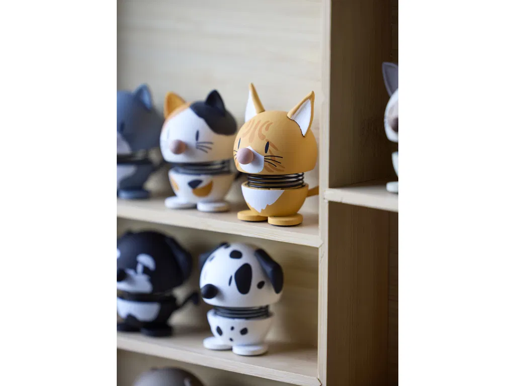 Hoptimist Calico Kat 4,3x4,2x5,3 cm Mini Hvid