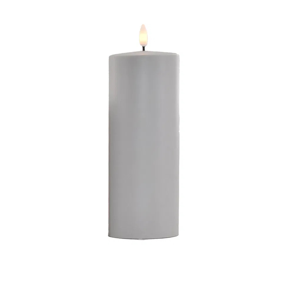 LED bloklys outdoor, L Lysegrå