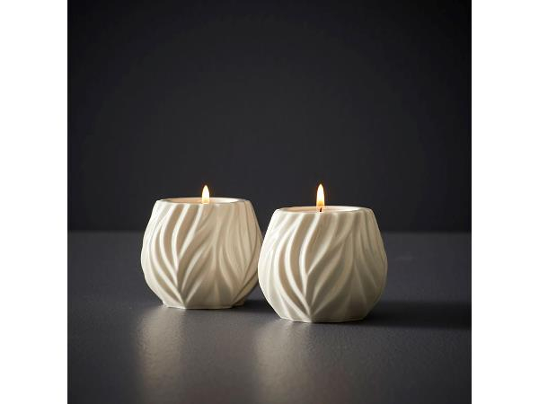 Morsø Flame Fyrfadsstage Dia. 8,3 x 6,8 cm 2 stk. Hvid Morsø Flame Fyrfadsstage Dia. 8,3 x 6,8 cm 2 stk. Hvid