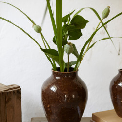 Knabstrup, vase, Natura, brun, 27 cm *