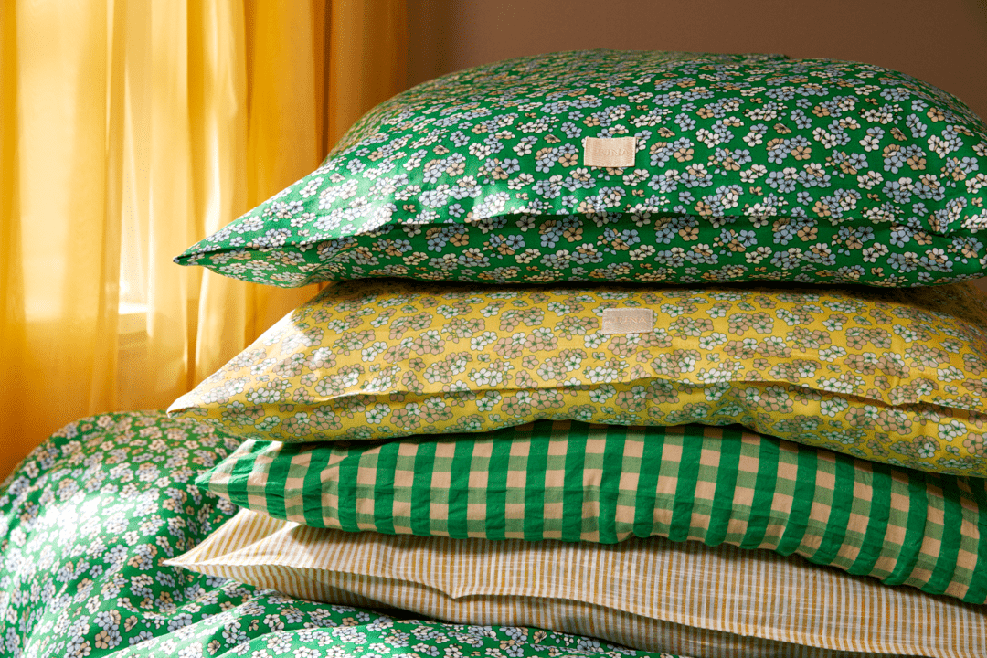 Pleasantly Sengetøj 140x220 cm grøn Pleasantly Sengetøj 140x220 cm grøn