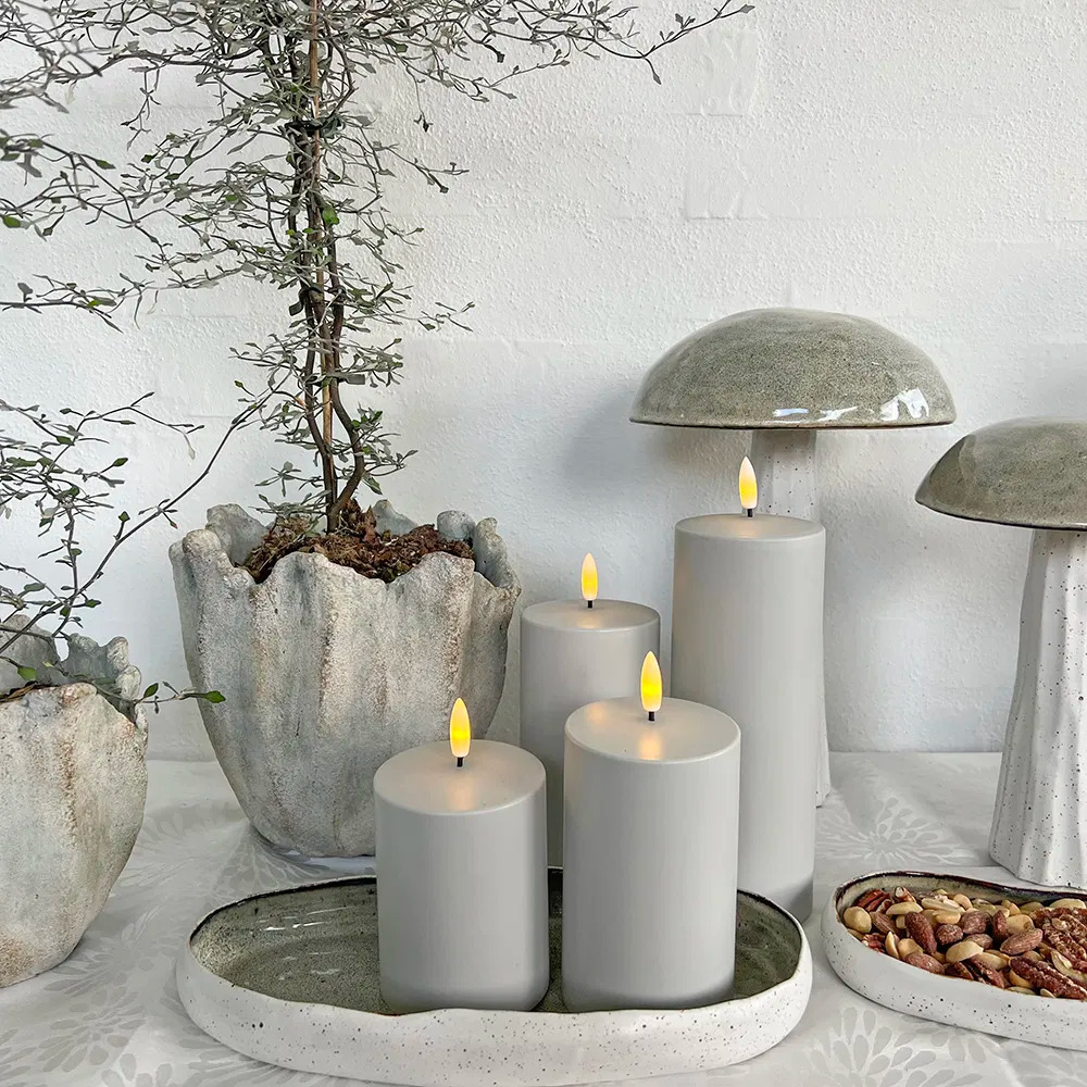 LED bloklys outdoor, XS Lysegrå LED bloklys outdoor, XS Lysegrå