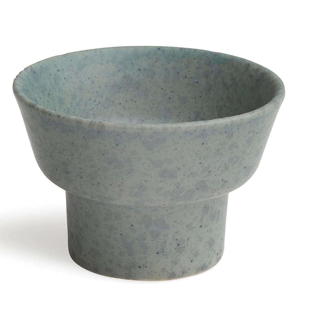 Ombria candle holder, granite green