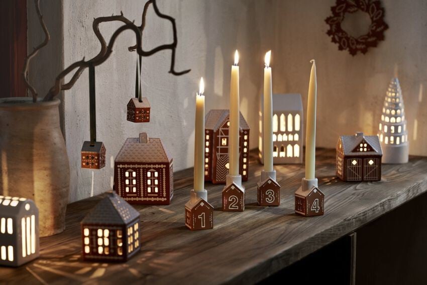 Kähler Gingerbread Adventsstage H7.5 brun Kähler Gingerbread Adventsstage H7.5 brun