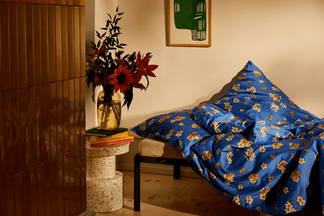 Grand Pleasantly Sengetøj 140x200 cm blå*