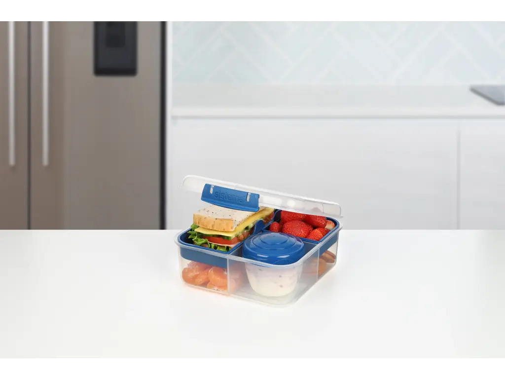 Sistema Bento Cube To Go 1,25l, Blå