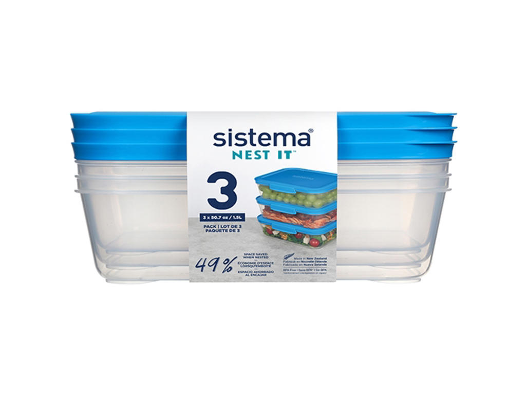 Sistema Meal Prep 3Pack 1,5l