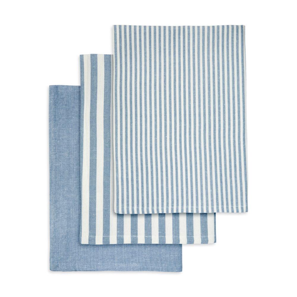 Viskestykke 3-Pack Recycle 50X70 Cm Light Blue, Light Blue