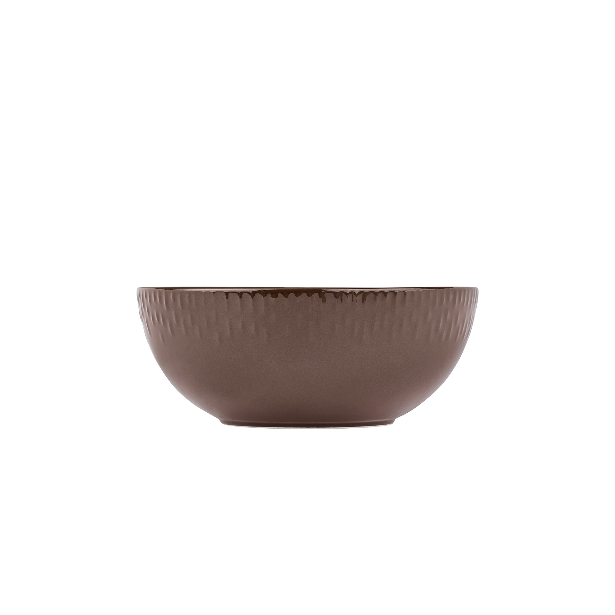Confetti Salatskål m/relief porcelæn 1 stk 23 cm. Chocolate