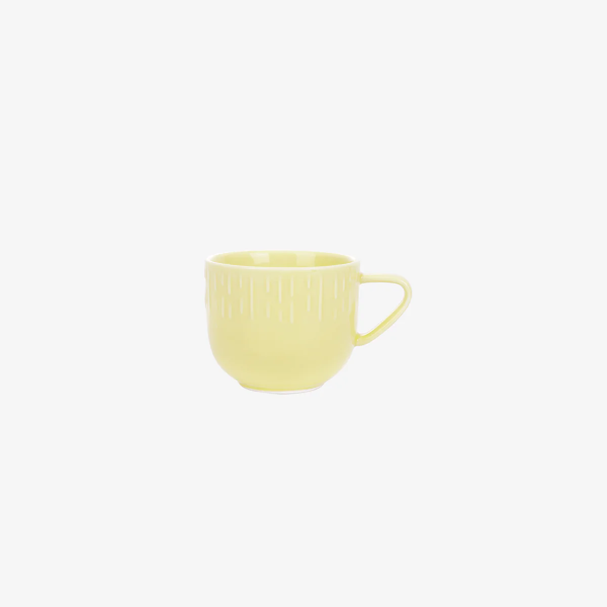 Confetti kaffekop med relief Lemon Porcelæn