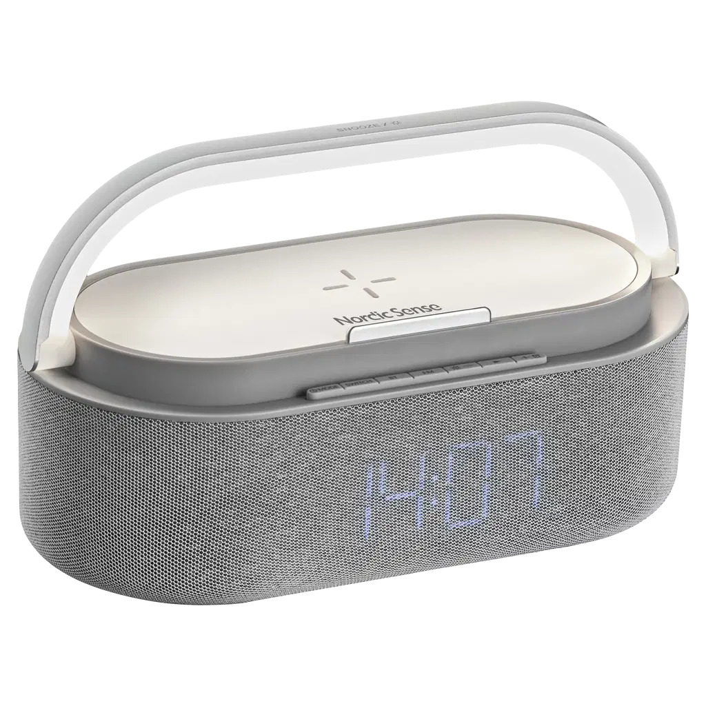 Nordic Sense Vækkeur med lys Lys grå Nordic Sense Vækkeur med lys Lys grå
