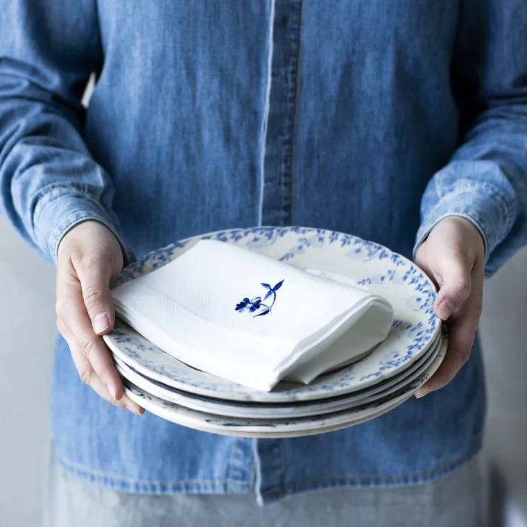 Langkilde & Søn Serviet med Tusindfryd 50x50 cm