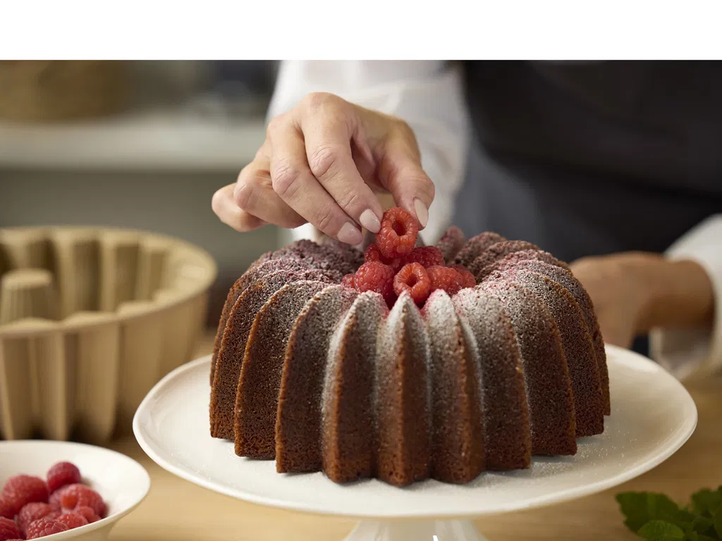 Blomsterbergs Bundt-kageform Slice Dia 24 x 10 cm Rose gold
