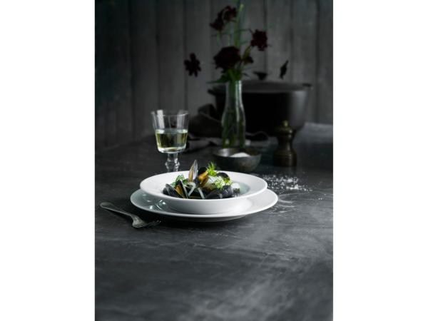 Pillivuyt Sancerre Tallerken dyb Dia 28 cm Hvid