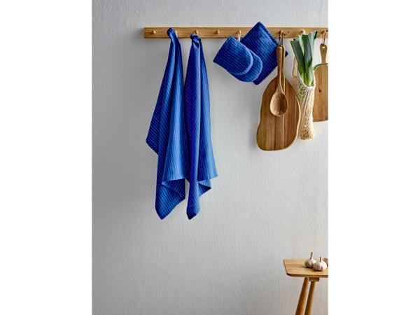 Södahl organic Line Grydelapper 20 x 20 cm 2 stk. Royal Blue