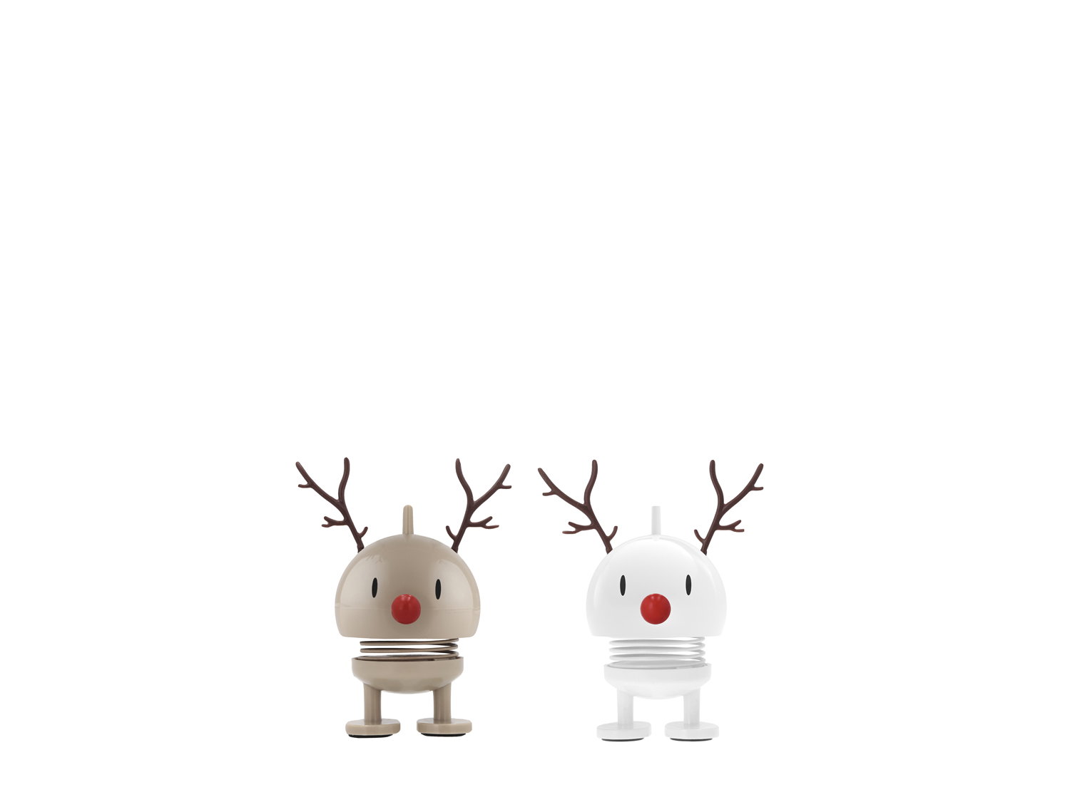 Hoptimist Reindeer Bumble set Latte + Hvid XS