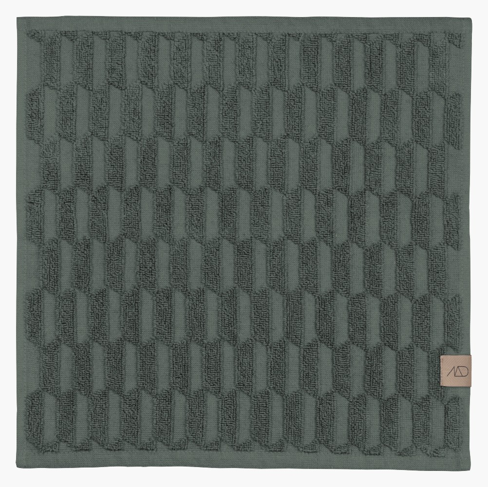 GEO Fingertip håndklæde, 30 x 30 cm, pine green, 3 stk.* GEO Fingertip håndklæde, 30 x 30 cm, pine green, 3 stk.*