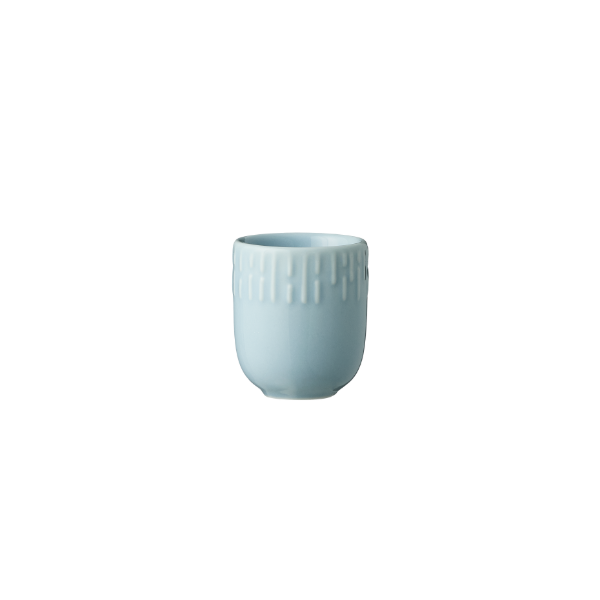 Confetti mini kop med relief Porcelæn 5 cl. Aqua