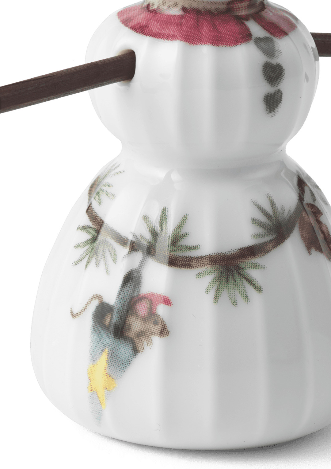 Hammershøi Christmas Snepige H8 hvid m. deko