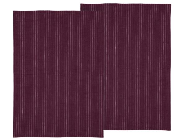 Södahl organic Line Viskestykke 50 x 70 cm 2 stk. Purple