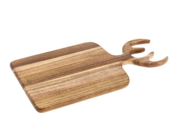 Serveringsbræt med gevir 36 x 21 x 1,5 cm Akacietræ HOLM