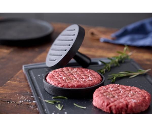 HOLM Burgerpresser Dia 12 cm Sort støbejern