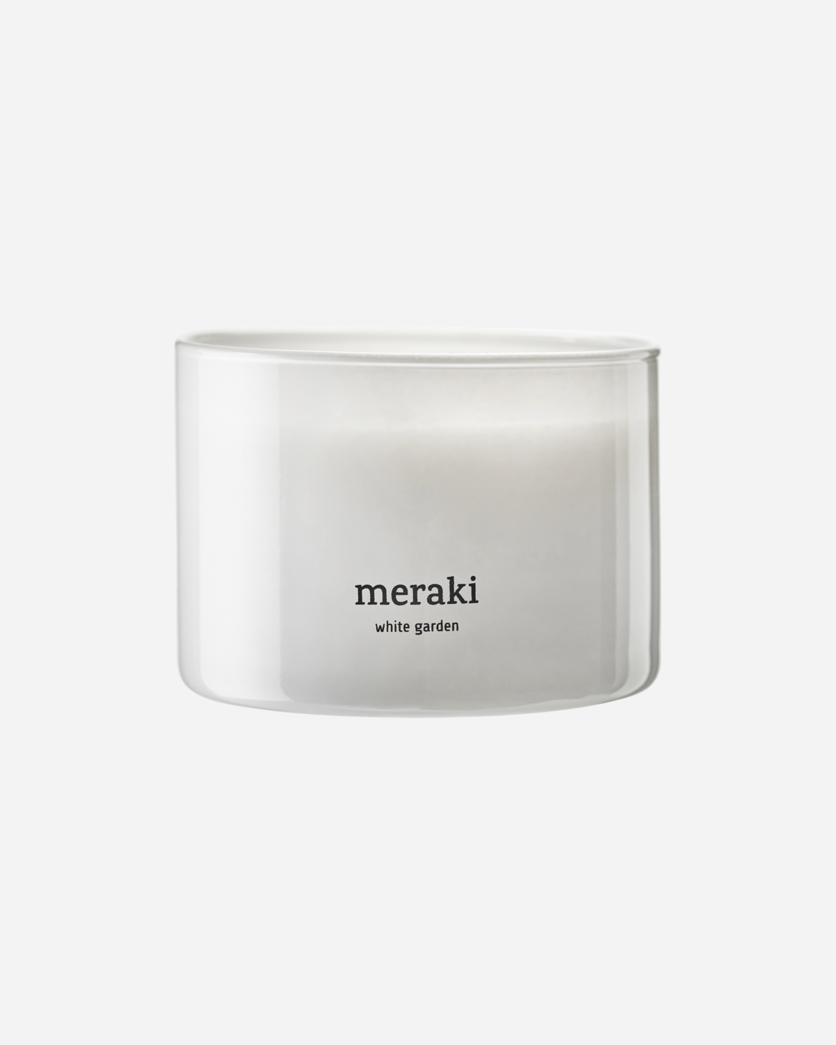 Meraki Duftlys, White garden, Hvid