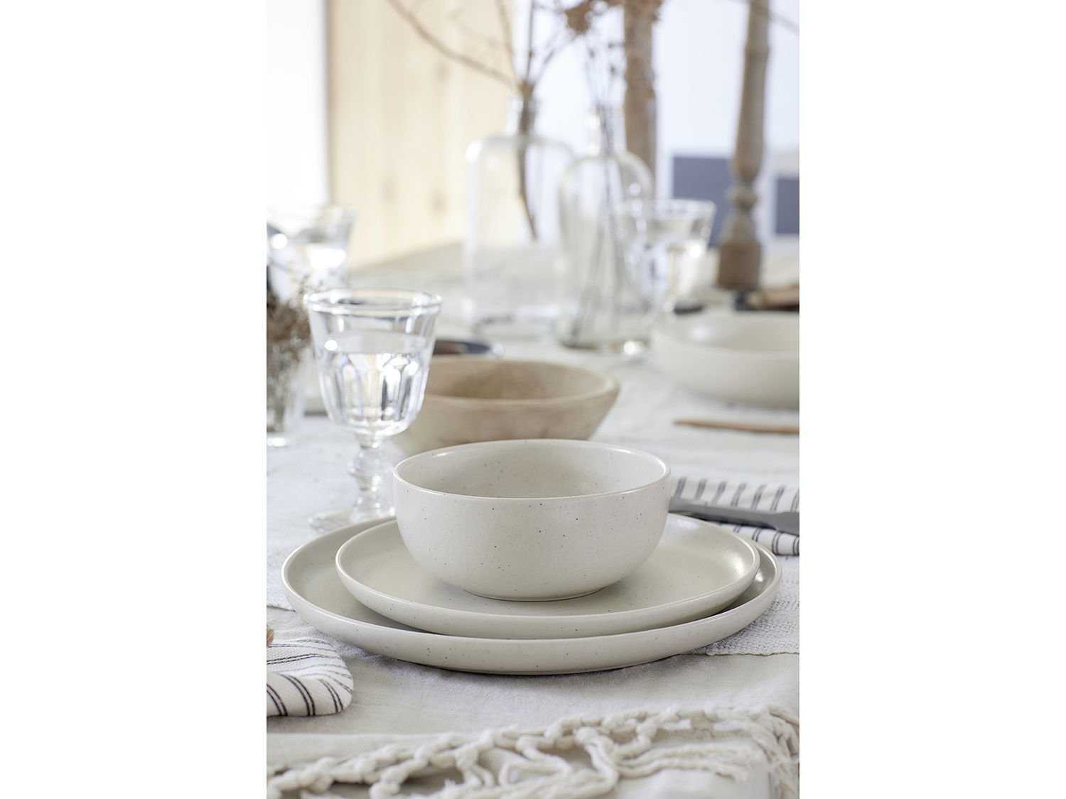 Tallerken flad Pacifica 23 cm Vanilla Keramik