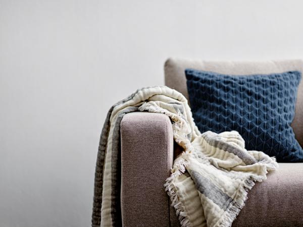 Södahl Scallop Pude 45 x 45 cm Indigo