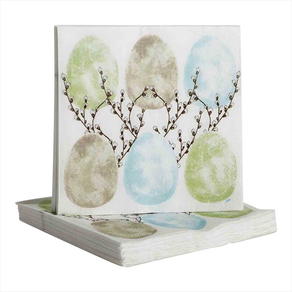 Paper napkins Willow, pastel 20 stk 33x33cm