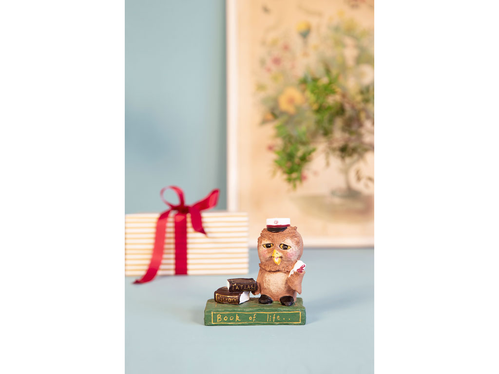 Medusa Copenhagen Studenter ugle Holger, rød, 13 cm* Medusa Copenhagen Studenter ugle Holger, rød, 13 cm*