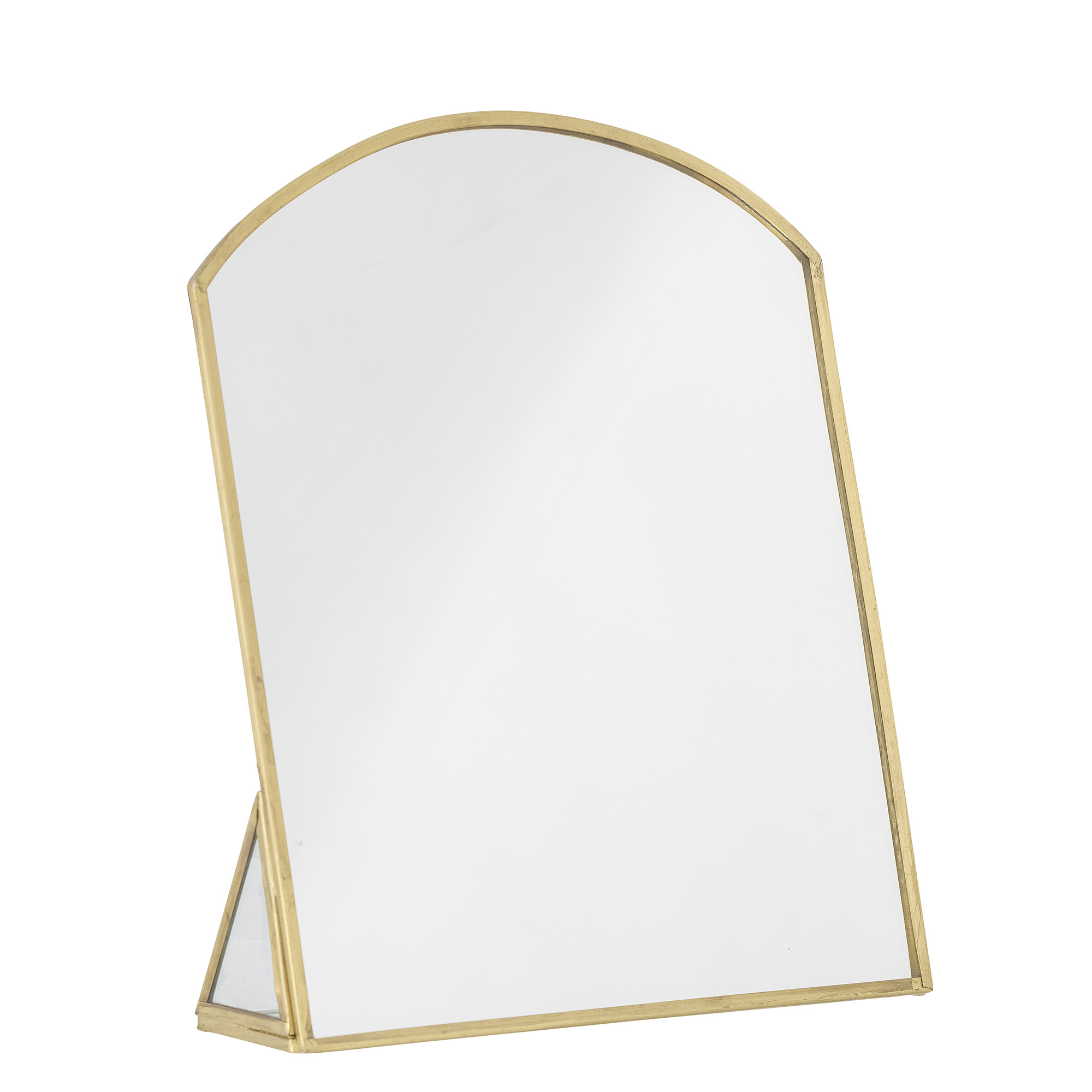 Inge Bordspejl, Brass, Glas, L22xH25xW5 cm