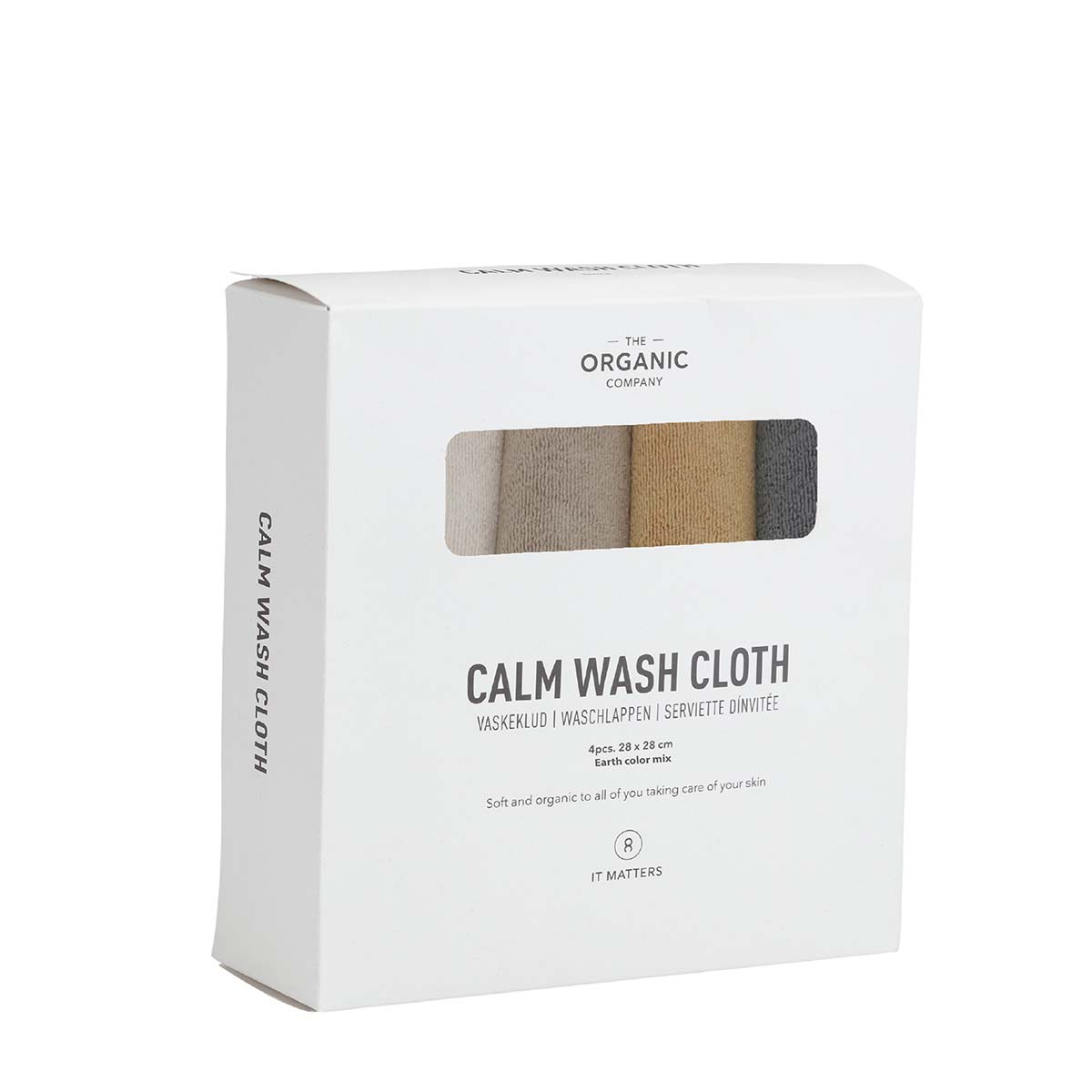 CALM Vaskeklude, Earth Color Mix, 4 stk CALM Vaskeklude, Earth Color Mix, 4 stk