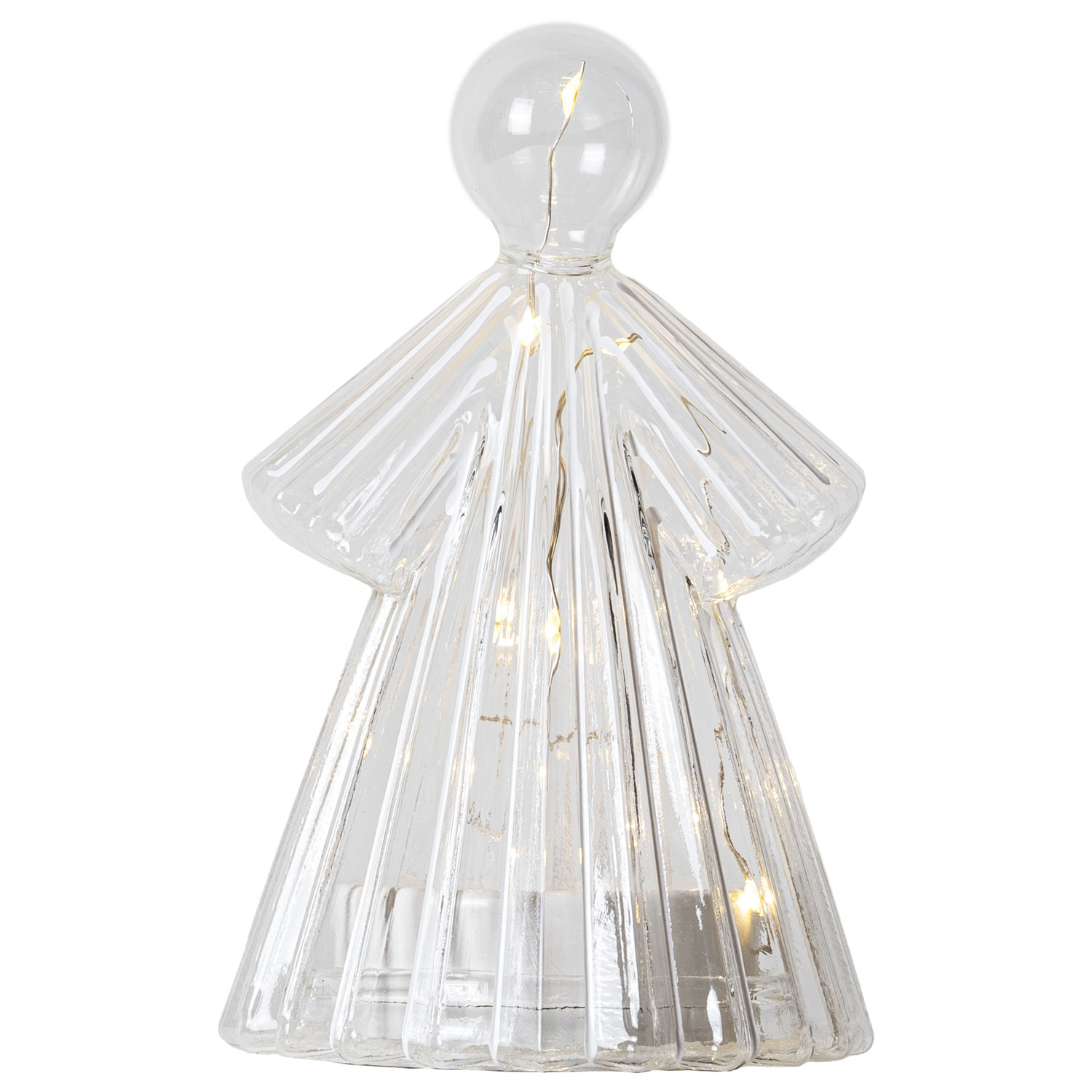 Alberte Engel H14cm Klar/Hvid, 10LED