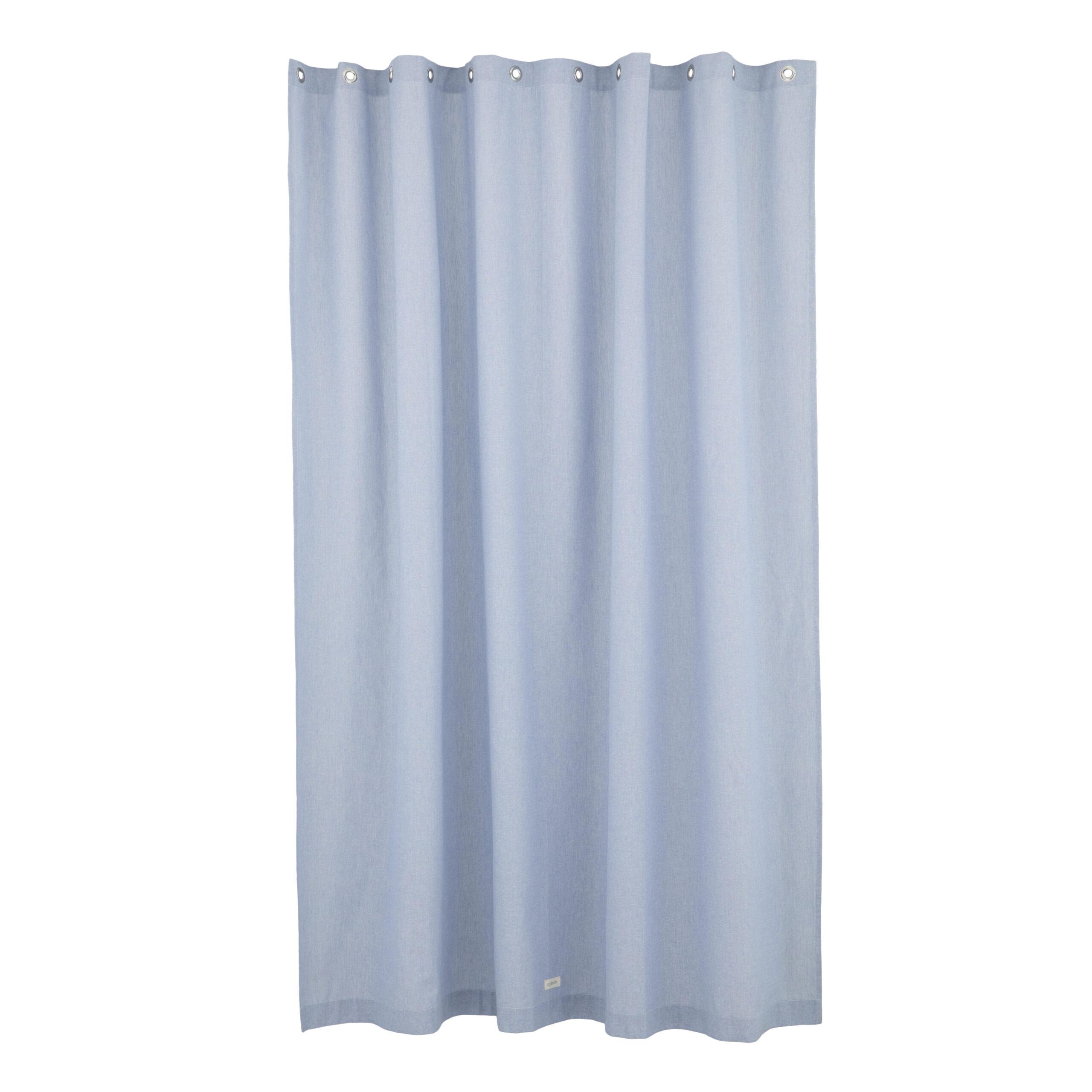 Frida badeforhæng – Chambrey Blue 180 x 200 cm
