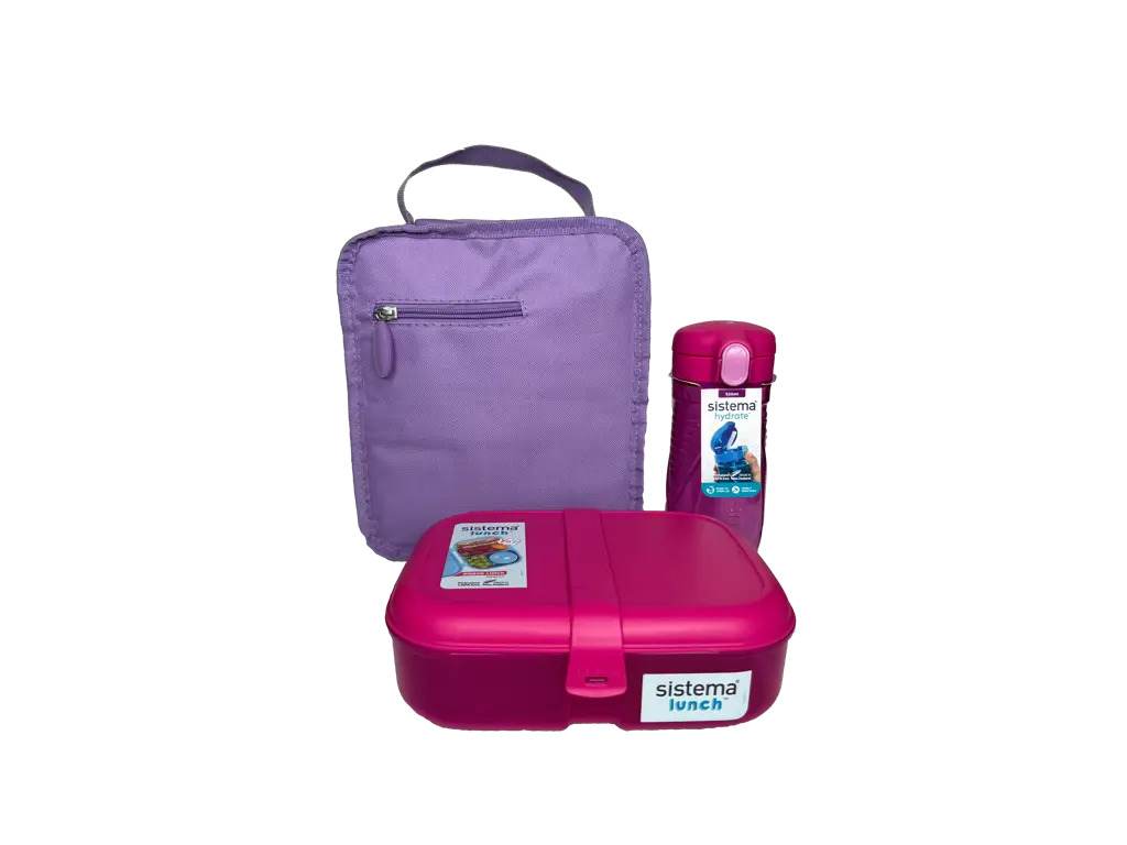 Sistema LunchTime 3 dele - Pink/Purple